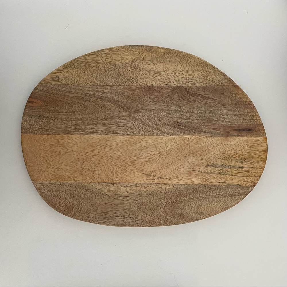 New mango wood hand cut abstract serving board